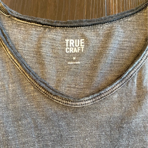 Black/Grey Medium True Craft Tank Top, Boho, Longer Length, Unworn, Tag Still On - Picture 8 of 8